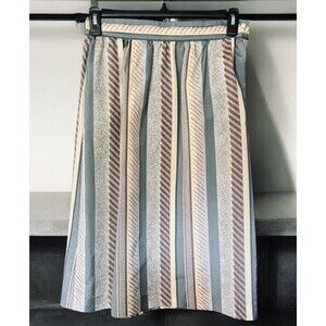 Vintage Wyndham Union Made Garment 1960s 70s Striped Aztec Skirt  Sz 10